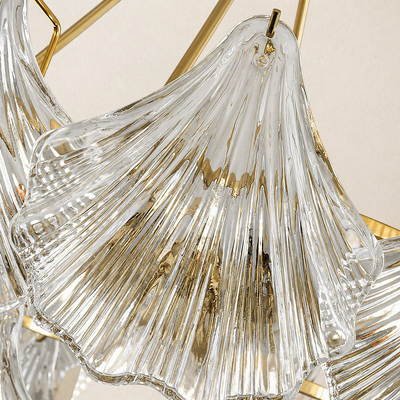 Marivelle Shell Glass Round Chandelier